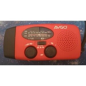 AVGO AM/FM/NOAA Solar  Emergency Weather Radio with LED Flashlight